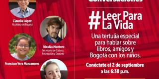 Facebook Live: 2 de septiembre de Leer para la Vida con Claudia López 