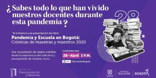 Conoce las experiencias de maestras y maestros en el webinar del miércoles 28 de abril a partir de las 3:00 p.m. Imagen: Secretaría de Educación.