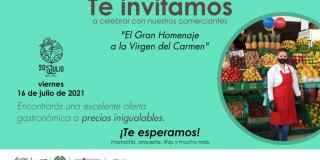 Celebración Virgen del Carmen en la plaza Veinte de Julio