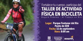 Taller de actividad física en bicicleta