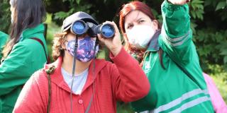 Avistamiento de aves en el Humedal Santa María del Lago de Bogotá