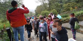 Cronograma de caminatas en Bogotá para el mes de febrero
