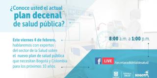 ¿Qué es el plan decenal de salud pública? Facebook Live explicativo 