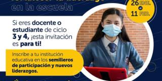 Inscripciones abiertas para convocatoria de la Secretaría de Educación