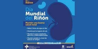 Día Mundial del Riñon. Charla recomendaciones para cuidar este órgano