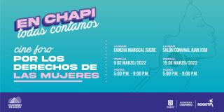Cine Foro por los derechos de la Mujeres en la localidad de Chapinero 