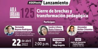 Lanzamiento del Magazín Aula Urbana #125 del IDEP