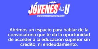 Charla virtual sobre la tercera convocatoria de Jóvenes a la U