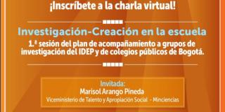 Inscripciones abiertas para charla virtual del IDEP este 14 de junio 
