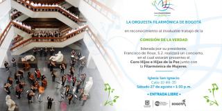 ¡Hoy! Filarmónica de Bogotá hace reconocimiento al Padre Francisco De Roux