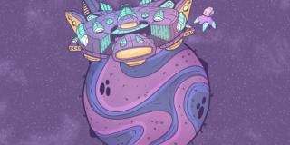 Ilustracción nave espacial