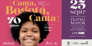Concierto en conmemoración por los 10 años del coro Canta Bogotá Canta