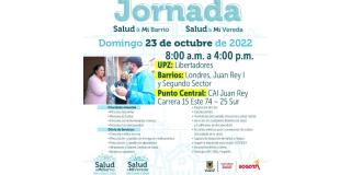 Jornada de salud gratuita en San Cristóbal. Domingo 23 de octubre 