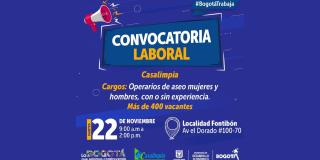 Empleo sin experiencia en Bogotá: Operarios de aseo en Fontibón