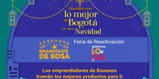 Feria navideña de reactivación económica en Bosa este 17 de diciembre