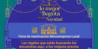Feria de reactivación económica este 20 de diciembre en Bosa 