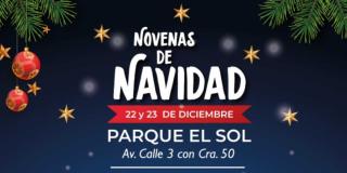 Novena navideña este 23 de diciembre en el parque El Sol