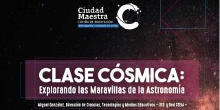 Clase cósmica gratuita para docentes de Bogotá este 9 de mayo