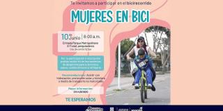 Recorrido gratis Mujeres en Bici el sábado 10 de junio: Inscripciones