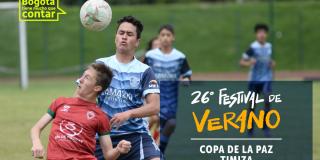 Torneo de fútbol Copa La Paz en el estadio del Parque Timiza