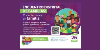 Encuentro distrital de familias este sábado 26 de agosto de 2023 