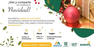 Únete a esta festividad navideña y comparte momentos especiales.