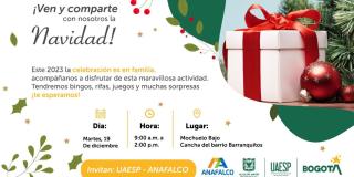 La jornada incluirá actividades artísticas y culturales.