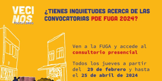 Marzo 21: Consultorio Presencial PDE FUGA 2024