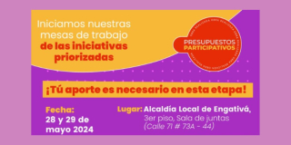 Convocatoria mesas de trabajo Plan de Desarrollo en Bogotá 2024