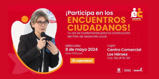 Participa en el encuentro ciudadano en la localidad de Chapinero 