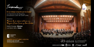 Concierto de la Orquesta Filarmónica este 19 de octubre 2024 