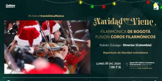 Navidad en Bogotá 2024 con Filarmónica este 16 de diciembre