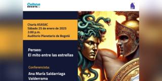 Charla mitología griega 25 de enero de 2025 en el Planetario de Bogotá