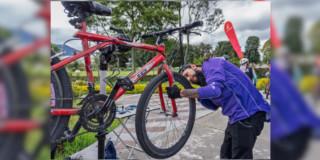 Taller de bicicletas en Festival de Verano Bogotá 3 de agosto de 2025