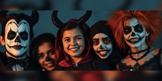 Fotografía de personas disfrazadas 