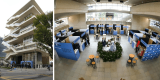 Imagen del edificio del CEFE Chapinero y de un espacio donde se realizará el BFW Weenked en el CEFE.