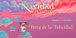 Imagen del afiche promocional de la Feria de la Felicidad.