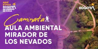 Foto con un mensaje relacionado con la caminata ecológica 