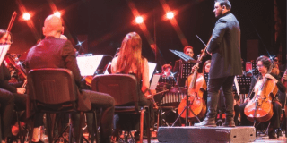 Imagen de la sinfónica en Concierto.