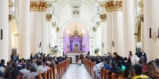 Foto de la Catedral Primada de Colombia, en el centro de Bogotá.