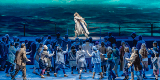 Imagen de la puesta en escena de la obra El Holandés herrante