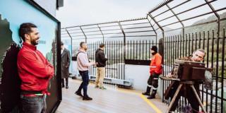 Imagen de personas en Torre Colpatria