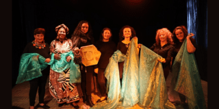 Imagen de los personajes de la obra Loba que se presentaqrá en Ciudad Bolívar.