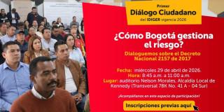 Invitación Diálogos Ciudadanos con el IDIGER