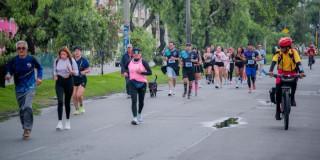 usuarios de Ciclovía de Bogotá