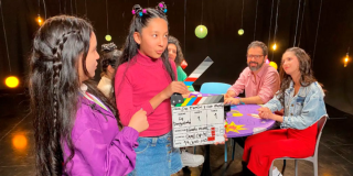 Imagen de varios niños presentadores de Eureka de Canal Capital.