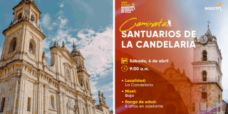 Imagen Catedral de Bogotá y post promocional del evento