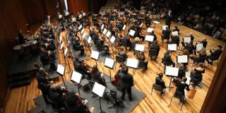 Imagen Filarmónica de Bogotá, dirigida por Rune Bergmann, en el León de Greiff UNAL