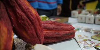 Foto de productos de cacao en Bogotá.