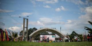 Imagen de carpas Cinemateca al Parque.
